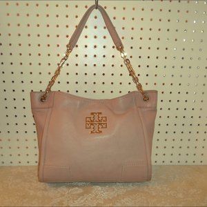TORY BURCH BRITTEN LIGHT OAK  SHOULDER  HANDBAG